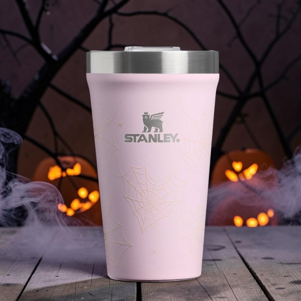 Stanley 16 oz Stainless Steel Everyday Tumbler Pink Sugar Spider Webs